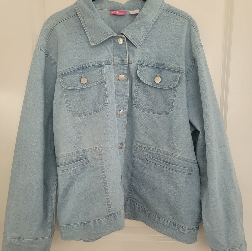 Pappagallo, Lg, light denim jacket
